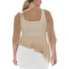 imageBack From Bali Womens Plus Size Sheer Poncho Shrug  Lightweight Knit Pullover Bolero Sweater 2X 3X 4XMocca