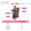 imageBack From Bali Womens Sheer Short Swimsuit Cover Up Sexy Pullover Metallic Mesh Knit Beach PonchoBlack Silver