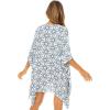 imageBack From Bali Womens Swimsuit Cover Up Short Poncho Print Pullover Beach Caftan for Bathing SuitOlympic Navy