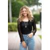 imageBack From Bali Womens Sheer Shrug Cropped Bolero Jacket Lightweight Knit Cardigan Sweater for Dresses Black