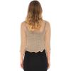 imageBack From Bali Womens Sheer Bolero Shrug Mocha Brown Lightweight Knit Sweater for Dresses Cropped Jacket Evening Dresses Small