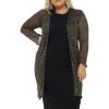 imageBack From Bali Womens Plus Size Metallic Sheer Long Cardigan Lightweight Open Front Shrug Lite Knit Sweater 2X 3X 4XGold