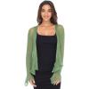 imageBack From Bali Womens Sheer Shrug Bolero Long Sleeves Cropped Cardigan Lite Bell SleevesGreen