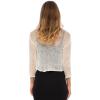 imageBack From Bali Womens Sheer Bolero Shrug Lightweight Knit Sweater for Dresses Cropped Jacket Evening DressesCream Off White